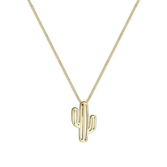 Collar Cactus Oro 18k - MANDALORA